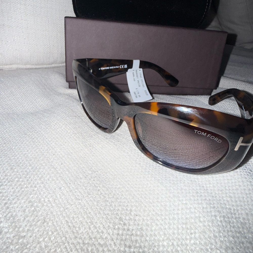 Tom Ford Brown Patterned Sunglasses